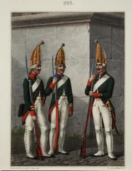 Granatieri del reggimento Preobrazhensky, Semenovsky e Izmailovsky nel 1796-1797, 1840s