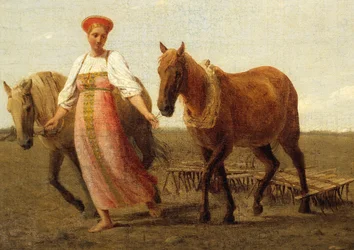 Russo: "Nel campo arato. Primavera" Nel campo arato. La primavera
