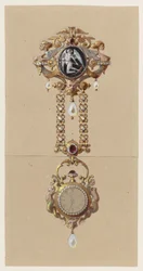 Progetto per una Chatelaine con Orologio
