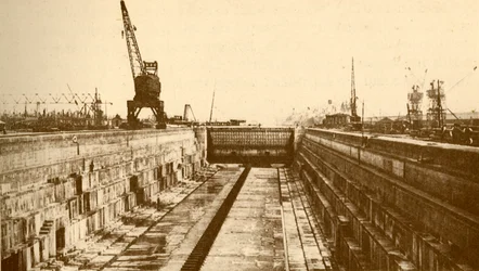 Estensione del molo Albert, Porto di Londra, c1930
