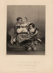 Conte di Dalkeith (William Henry), Henry John e Walter Charles Scott Douglas, figli del 5º Duca di Buccleuch, 7º Duca di Queensberry