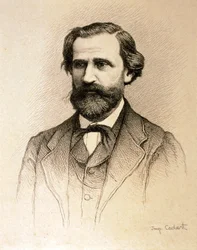 Ritratto di Giuseppe Fortunino Francesco Verdi (acquaforte)
