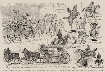 Il selvaggio West sotto il martello, vendita di cavalli di Buffalo Bill a Earl