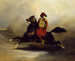 Cavaliere Nubiano al Galoppo