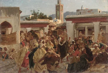 Scena di strada marocchina