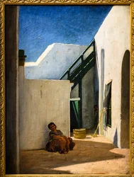 Cortile di una casa marocchina