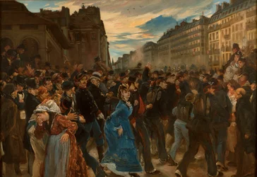 La partenza della Guardia Mobile nel luglio 1870, ca 1879