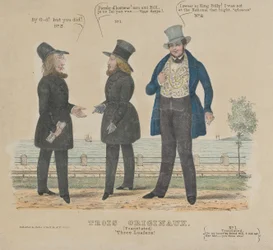 Tre fannulloni, 1836-41