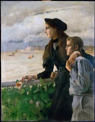 Bernard Stevens e sua sorella Suzanne (dipinto su tela)
