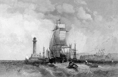Margate, Kent, inciso da Henry Wallis, c.1830