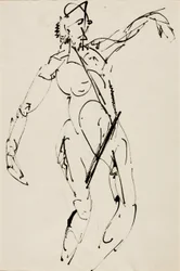 Nudo in piedi