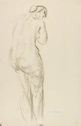 Nudo in piedi
