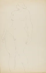 Nudo in piedi