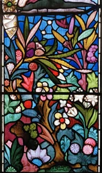 Disegno Floreale (dettaglio dalla finestra est), 1864