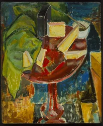 Natura Morta con Tavolo Rosso, c.1919