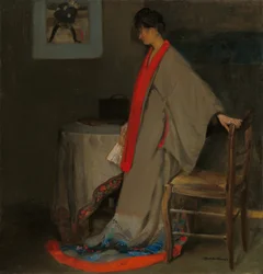 Giovane donna in kimono