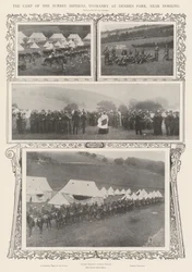 Il Campo della Surrey Imperial Yeomanry a Denbies Park, vicino a Dorking