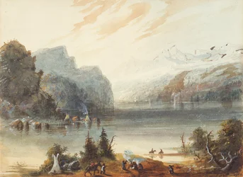 Lago Chain nelle Montagne Rocciose, c.1837
