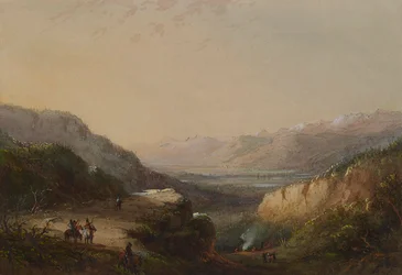 Veduta lontana del lago (Montagna dei venti)