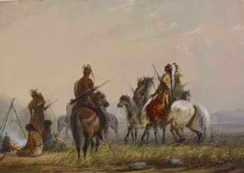Spedizione per la cattura dei cavalli selvaggi - Sioux