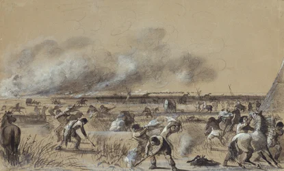 Incendio nella prateria, accensione del campo, c.1837