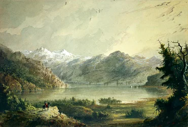 Scena lacustre - Montagna dei venti