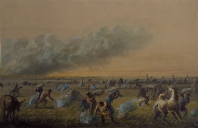 Prateria in fiamme