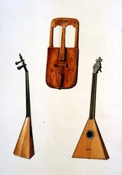 Un Crwth gallese e una balalaika russa, da 