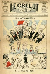 Illustrazione di Alfred Le Pepetit (1841-1909) per la copertina di Le Grelot
