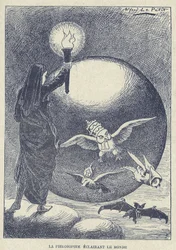 Illustrazione di Alfred Le Petit (1841-1909) in Gros-Jean e il suo curato