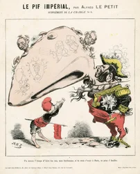La Charge (1870), numero 6, satirico a colori