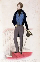 La Moda, gennaio, febbraio, marzo 1830, litografia di Lemercier, Volume II