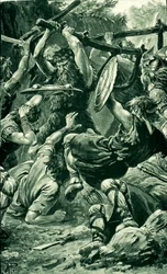 Sconfitta dei Danesi a Luncarty vicino a Perth