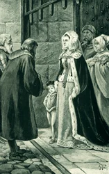 La regina Margherita, vedova di Giacomo IV, sfida i nobili