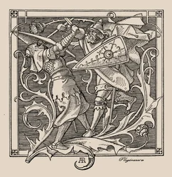 I Nibelunghi. Hagen di Troneck uccide Iring, 1840-1841