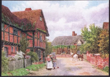 Cottage a East Hagbourne, da The Cottages and the Village Life of Rural England pubblicato da Dent & Sons Limited, 1912