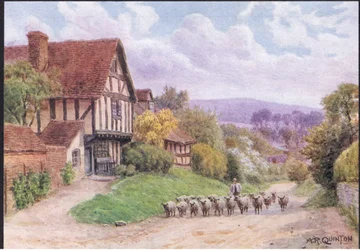 Cropthorne, Nr Evesham, Worcester, da The Cottages and the Village Life of Rural England pubblicato da Dent & Sons Limited
