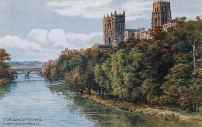 Cattedrale di Durham, dal ponte Prebends