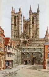 Cattedrale di Lincoln e Exchequer Gate