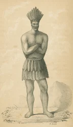 Un indiano vestito con il 