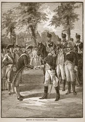 Incontro tra Washington e Rochambeau, pub. 1896