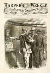 Il primo voto, pub. Harpers Weekly, 1867