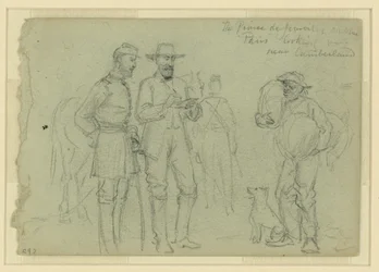 Il Principe di Joinville che disegna "Parigi" vicino a Cumberland