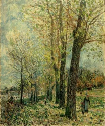 A. Sisley, Paesaggio nei dintorni di Moret