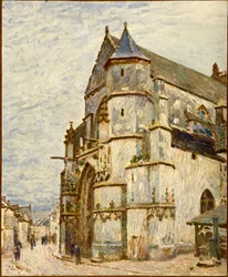 La chiesa di Moret dopo la pioggia