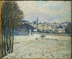 La neige a Marly-le-Roi ... (dipinto su tela)