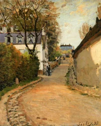 Rue de la Princesse, Louveciennes, vista a nord, c.1873