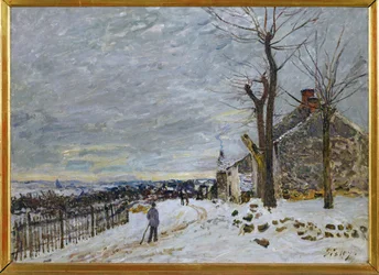 Neve a Veneux-Nadon, 1880 circa (dipinto su tela)