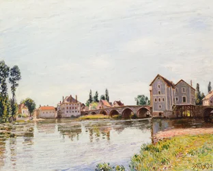 Il Loing sotto il Pont de Moret, 1892