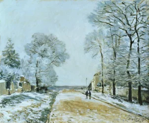 La strada, effetto neve